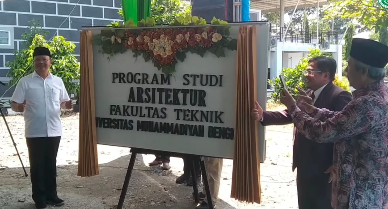 Gubernur Bengkulu Launching Prodi Arsitektur UM Bengkulu